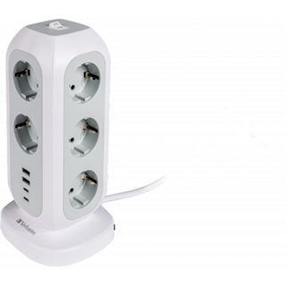 (€17,97*/1m) 2.00m Verbatim Strom Steckdosenleiste Stecker auf