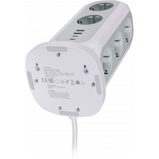 (€17,97*/1m) 2.00m Verbatim Strom Steckdosenleiste Stecker auf