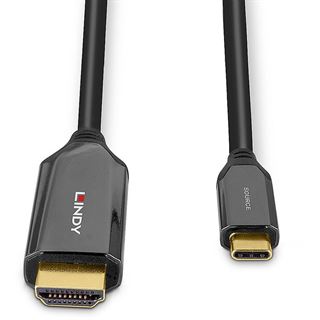 3.00m Lindy USB Typ C an HDMI 8K60 Adapterkabel