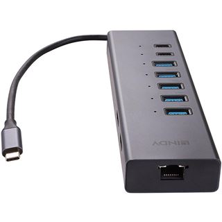 Lindy DST-Mini Duo, USB C Laptop Mini Dock 2x 4K HDMI