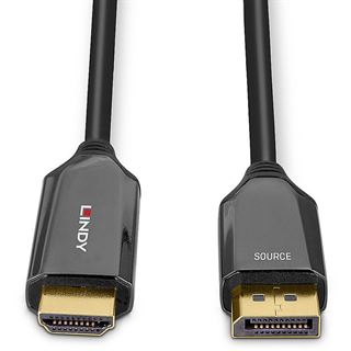 1.00m Lindy DisplayPort an HDMI 8K60 Adapterkabel aktiv