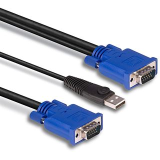 Lindy Kombiniertes KVM- und USB-Kabel 1m
