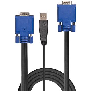 Lindy Kombiniertes KVM- und USB-Kabel 2m