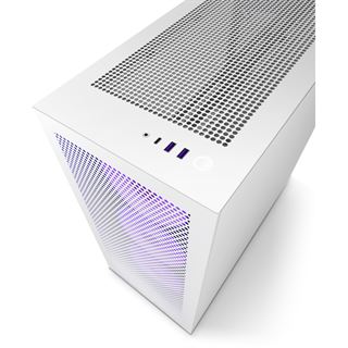 NZXT H7 Flow RGB mit Sichtfenster Midi Tower ohne Netzteil weiss