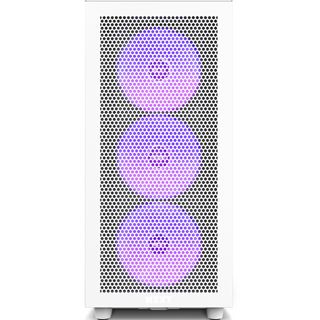 NZXT H7 Flow RGB mit Sichtfenster Midi Tower ohne Netzteil weiss