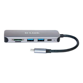 D-Link DUB-2325 5-in-1 USB-C-Hub mit Kartenleser 2x SuperSpeed