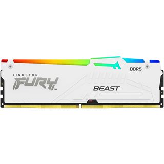 64GB Kingston FURY Beast RGB weiß DDR5-6000 DIMM CL36 Dual Kit