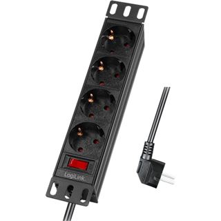 (&euro;9,65*/1m) 2.00m LogiLink Strom Steckdosenleiste Stecker auf