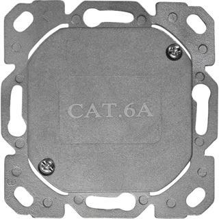 LogiLink Cat.6A Netzwerkdose UP2x RJ45 geschirmt,reinwei&szlig;