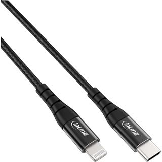 1.00m InLine USB-C Lightning Kabel, f&uuml;r iPad, iPhone, iPod,