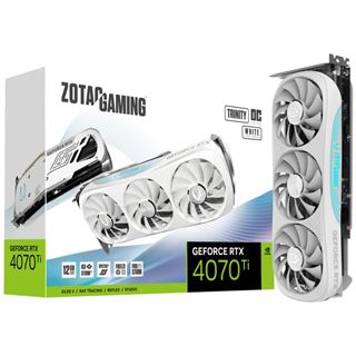 12GB ZOTAC GeForce RTX 4070 Ti Trinity OC White Edition Aktiv PCIe