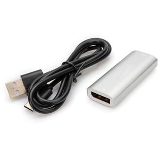 30.00m Digitus DisplayPort-Repeater bis 8K silber