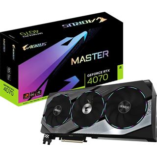 12GB Gigabyte Geforce RTX 4070 AORUS Master Aktiv PCIe 4.0 x16