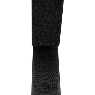 LogiLink Klettband-Set, schwarz, Breite: 25 mm, Rolle, 5m