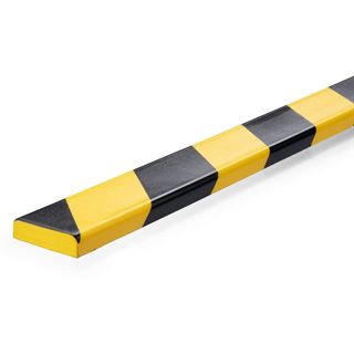 Durable Fl&auml;chenschutzprofil S10 gelb/schwarz selbstkl 1m