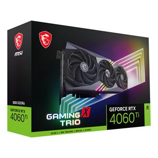 8GB MSI GeForce RTX 4060 Ti GAMING X TRIO Aktiv PCIe 4.0 x16 (x8)