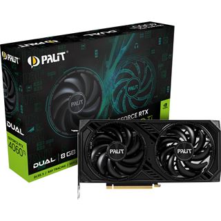 8GB Palit GeForce RTX 4060 Ti Dual Aktiv PCIe 4.0 x16 (x8) (Retail)