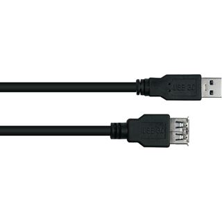 1.00m Kabelmeister USB 3.0 an USB-A CU, schwarz