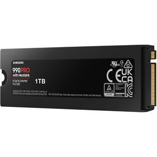 1TB Samsung 990 PRO with Heatsink M.2 2280 PCIe 4.0 x4 3D-NAND TLC
