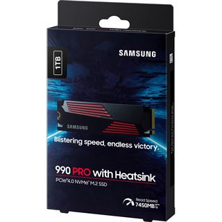 1TB Samsung 990 PRO with Heatsink M.2 2280 PCIe 4.0 x4 3D-NAND TLC
