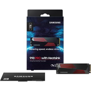 1TB Samsung 990 PRO with Heatsink M.2 2280 PCIe 4.0 x4 3D-NAND TLC