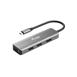 Equip Adapter USB-C -> HDMI/DisplayPort/VGA 4K/1080P/60Hz gr