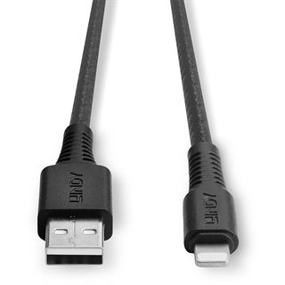 0.50m Lindy USB Typ A an Lightning Ladekabel verst&auml;rkt