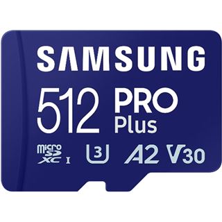 512GB Samsung Pro Plus microSD Up to 180MB/s Read and 130MB/s Write