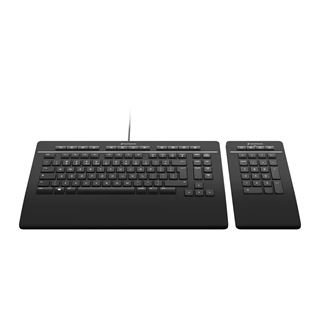 3Dconnexion Keyboard Pro mit Nummernfeld USB Deutsch (CH) schwarz