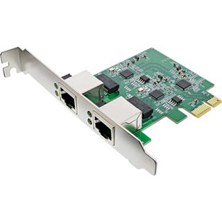 InLine Dual Gigabit Netzwerkkarte, 2x RJ45 2.5GBit/s, PCIe x1, inkl.