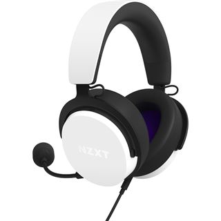 NZXT Relay Wired Closed Back Headset 40mm White V2