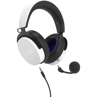 NZXT Relay Wired Closed Back Headset 40mm White V2