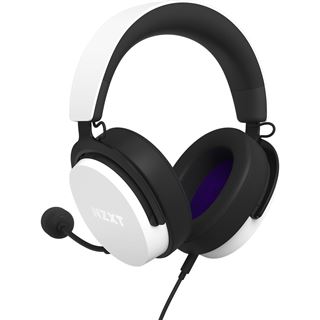 NZXT Relay Wired Closed Back Headset 40mm White V2