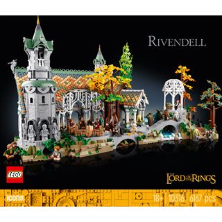 LEGO Icons 10316 DER HERR DER RINGE: BRUCHTAL, Großes Set