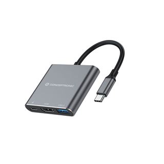 Conceptronic Dock USB-C ->HDMI,USB3.0,PD 0.25m