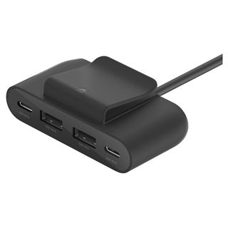 BELKIN 4-PORT USB SPLITTER 2XUSB-C 2XUSB-A MAX. 30W 2M CABLE BLACK