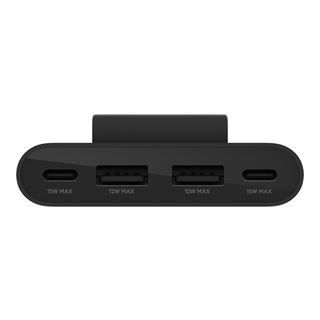 BELKIN 4-PORT USB SPLITTER 2XUSB-C 2XUSB-A MAX. 30W 2M CABLE BLACK