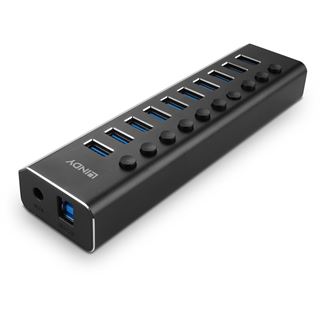 Lindy 10 Port USB 3.0 Hub mit Ein-/Ausschaltern