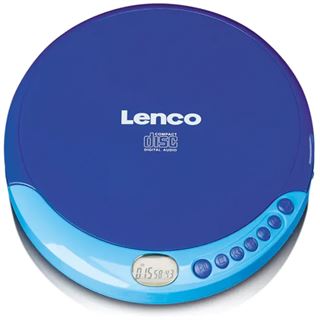 Lenco CD-011 Portabler CD-Player m. Ladefunktion blau