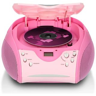 Lenco SCD-24 Tragbares Radio m. CD-Player pink