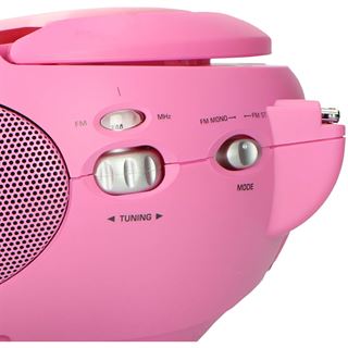 Lenco SCD-24 Tragbares Radio m. CD-Player pink