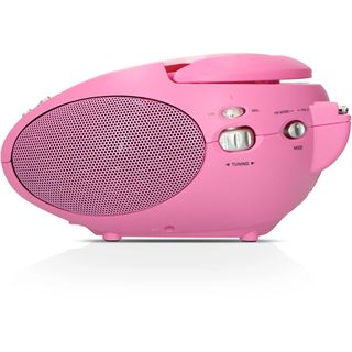 Lenco SCD-24 Tragbares Radio m. CD-Player pink