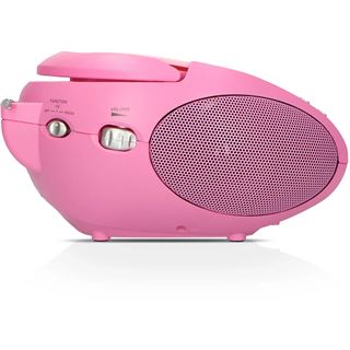 Lenco SCD-24 Tragbares Radio m. CD-Player pink