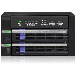 Icy Dock FatCage 2x 2.5"/3.5" SATA HDD/SSD RAID 1 in 2x