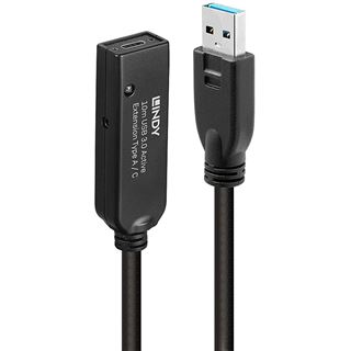 (€11,19*/1m) 10.00m Lindy USB Verlängerungskabel aktiv USB