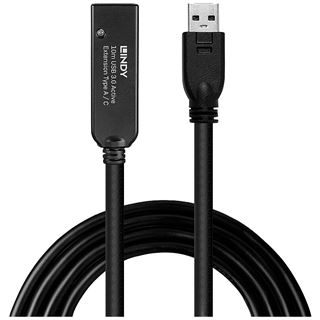 (€11,19*/1m) 10.00m Lindy USB Verlängerungskabel aktiv USB
