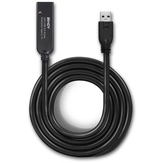 (€11,29*/1m) 10.00m Lindy USB Verlängerungskabel aktiv USB