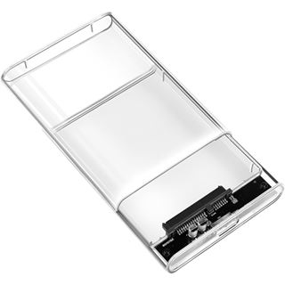 LogiLink Festplattengehäuse 2,5" transparent USB 3.0