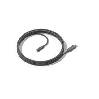 5.00m Logitech USB Anschlusskabel USB 3.0 Typ A auf USB C Stecker Lila ...