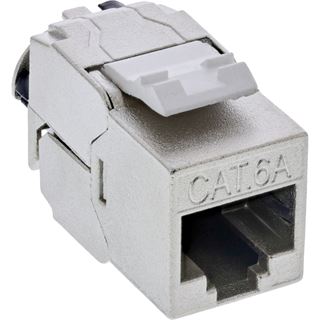 InLine 24er Bulk-Pack Keystone RJ45 Buchse Slim, SNAP-In, Cat.6A,
